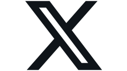 Stylized black X logo with sharp geometric lines on transparent background