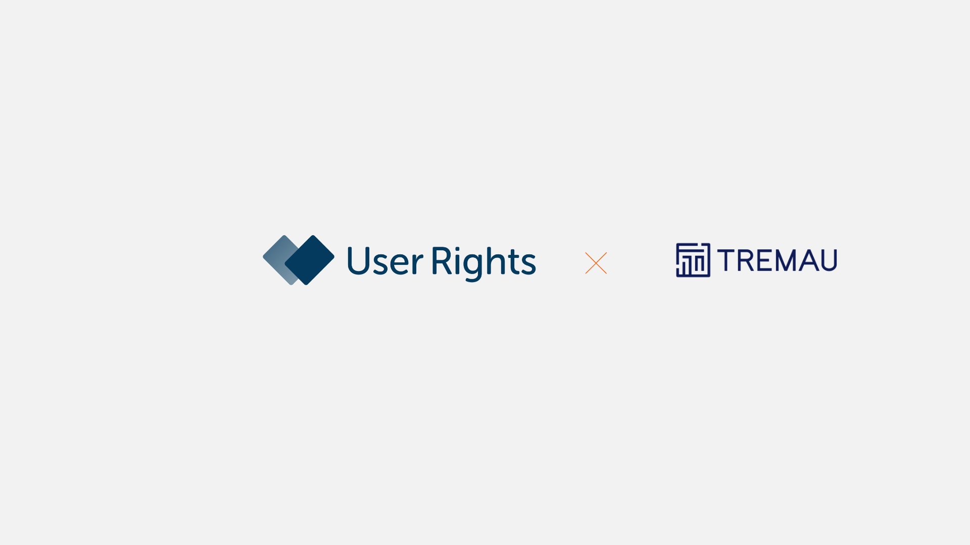 User Rights and Tremau partnership logo with blue branding
