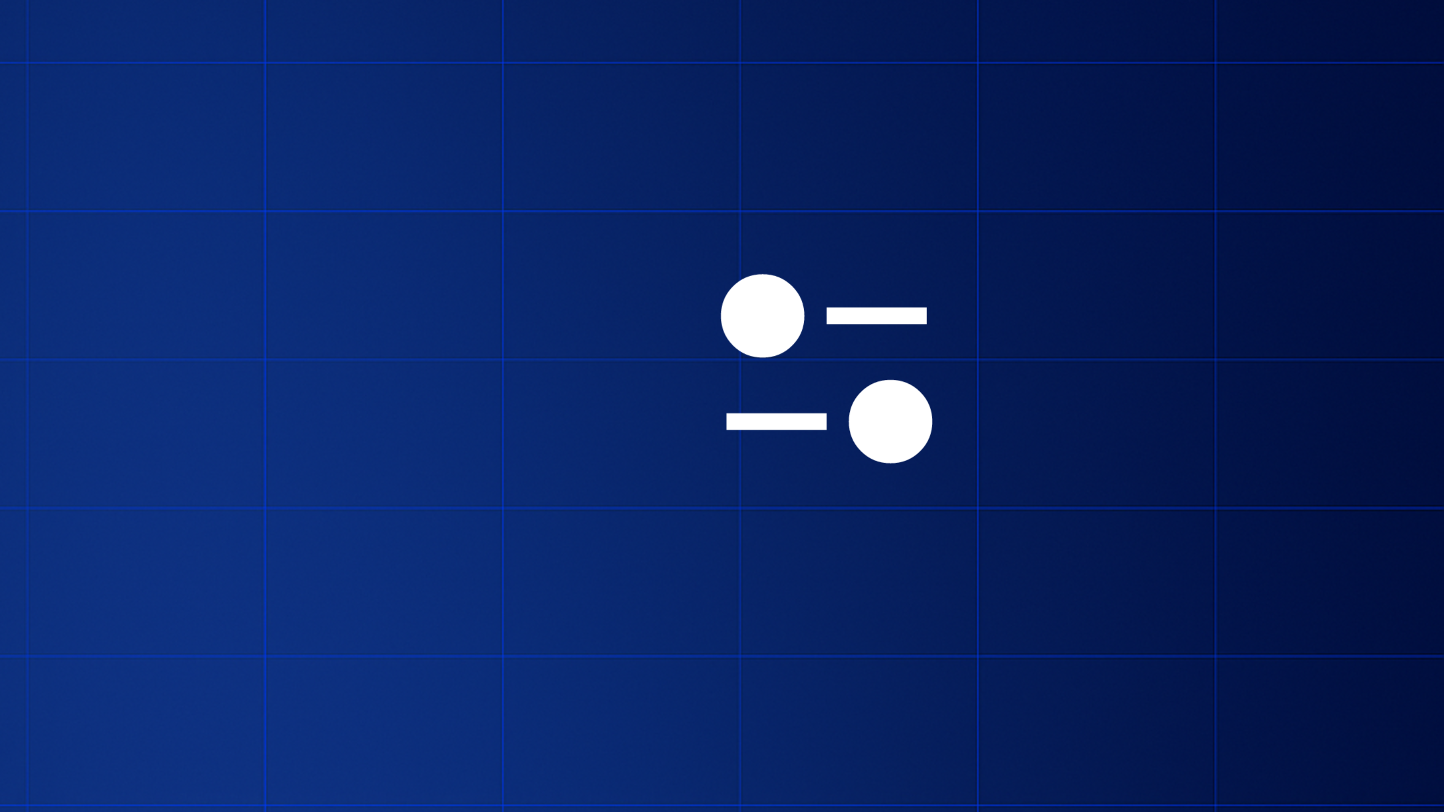 White balance symbols on a blue grid background representing system equilibrium.